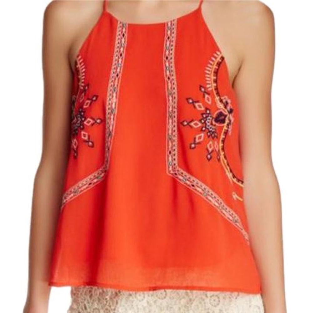Blu Pepper Embroidered Tank Top